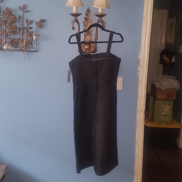 LULU'S Denim romper size XL wide leg - Picture 2 of 2